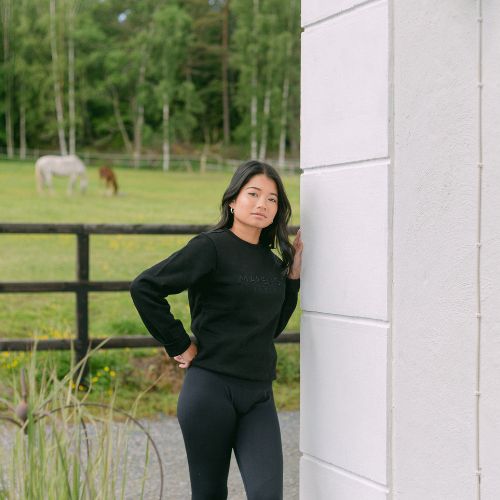 Black Sweatshirt Stable Photo